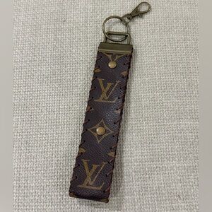 Louis Vuitton Upcycled Brown Keychain